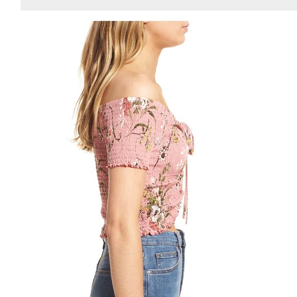 Clinch Front Smock Top - Picture 2 of 3